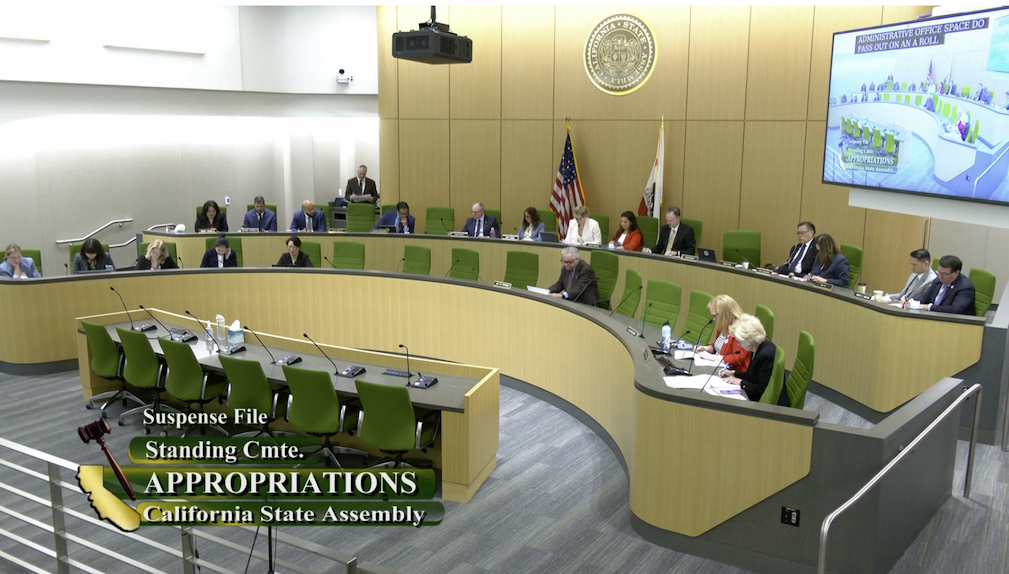 Image of CA Assembly Commitee on Appropriations Chamber