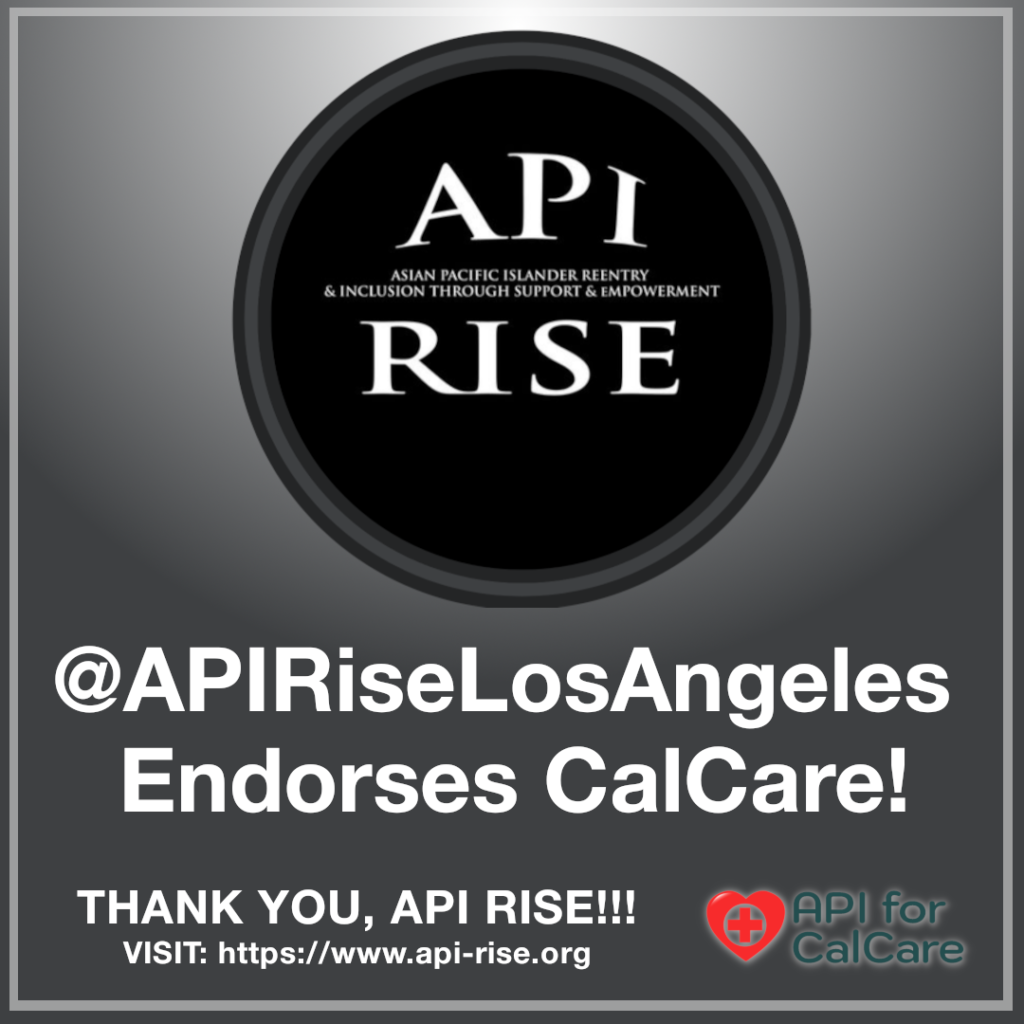 API Rise endorses CalCare